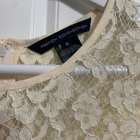 French Connection Ivory Lace Cocktail Dress - Picture 5 of 5